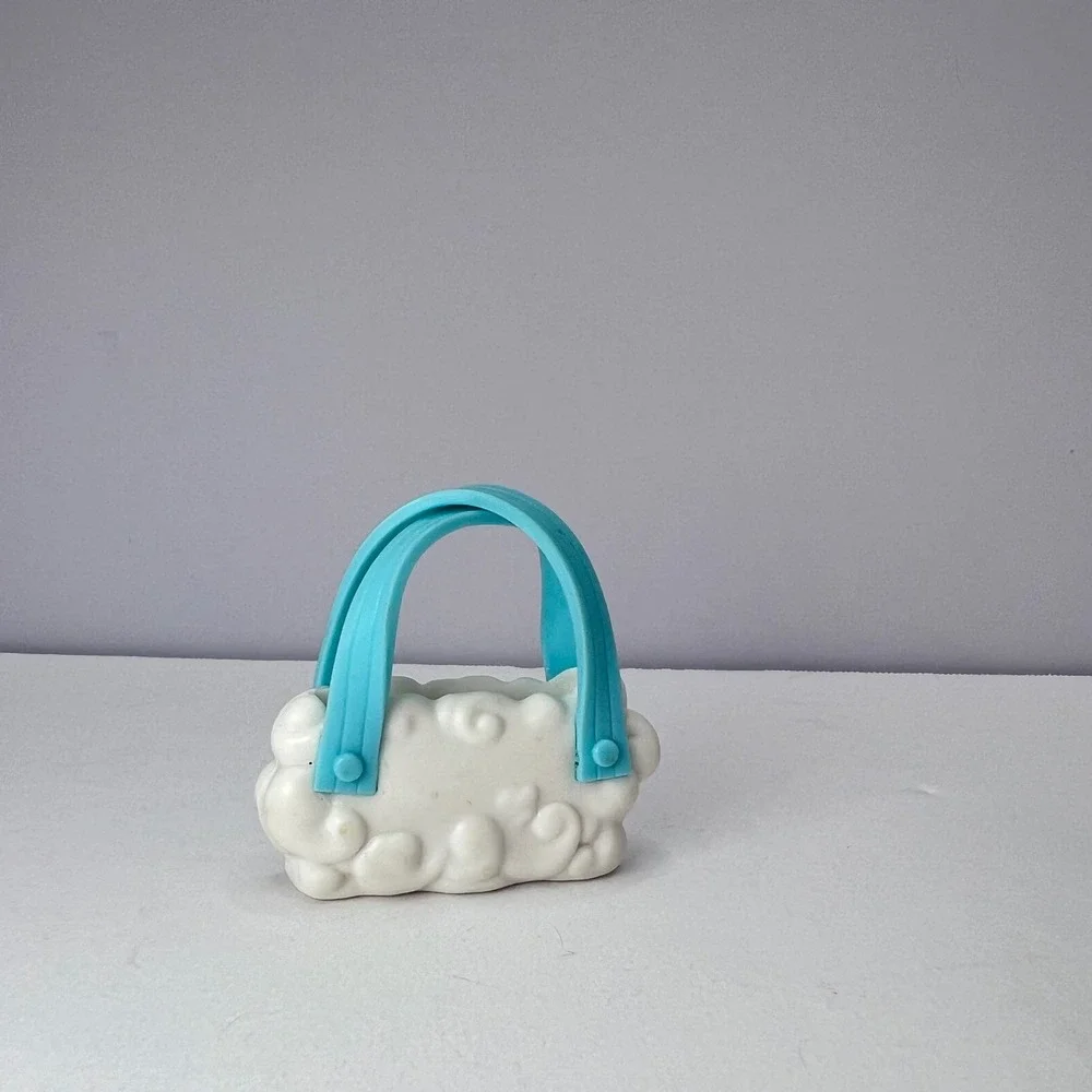 Mattel Barbie White Cloud Purse Accessory Toy Blue Straps Fashionista Doll